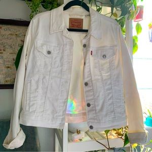 Levi’s White denim jacket